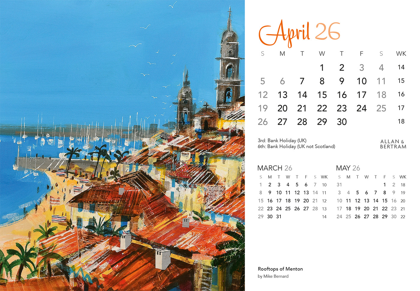 Art Midi Desk Calendar