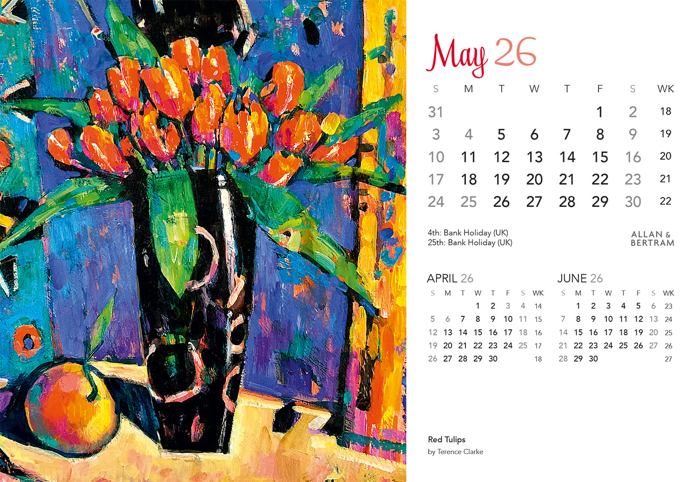 Art Midi Desk Calendar
