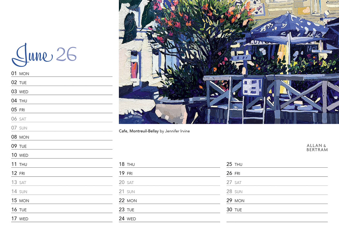 Art Midi Desk Calendar
