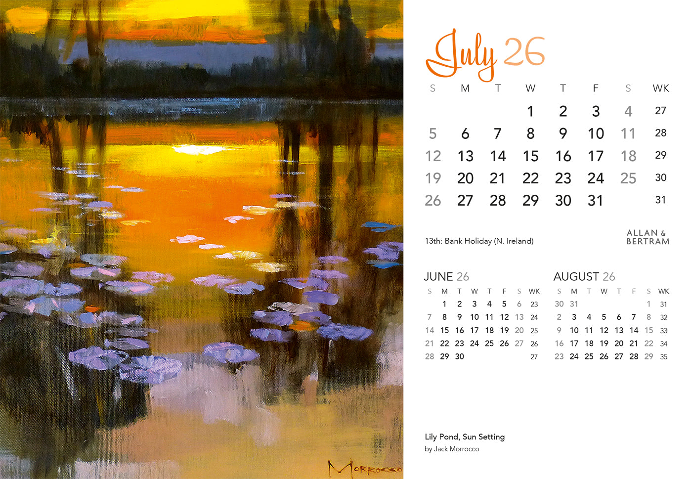 Art Midi Desk Calendar