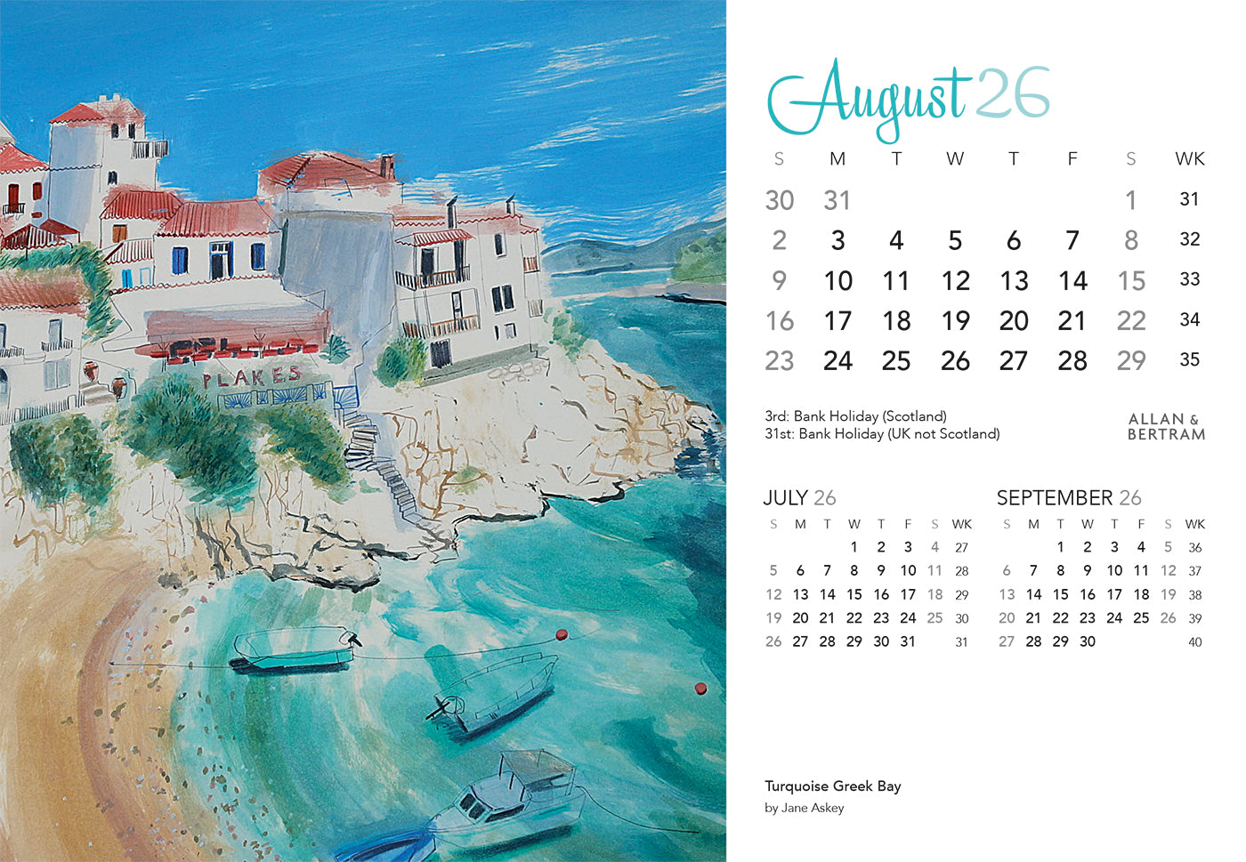 Art Midi Desk Calendar