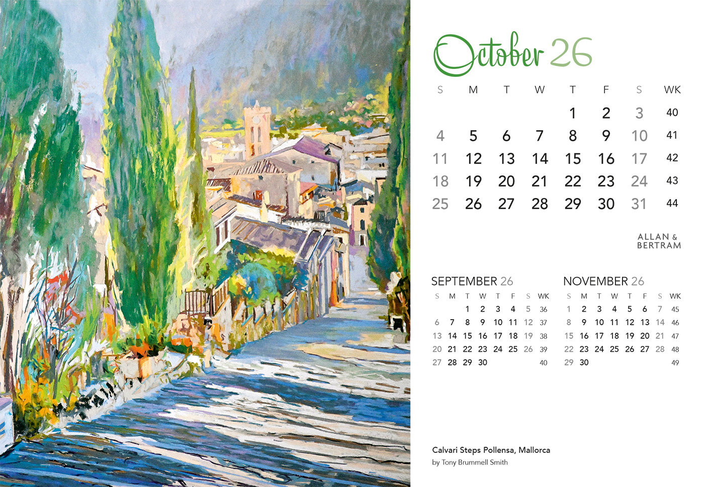 Art Midi Desk Calendar