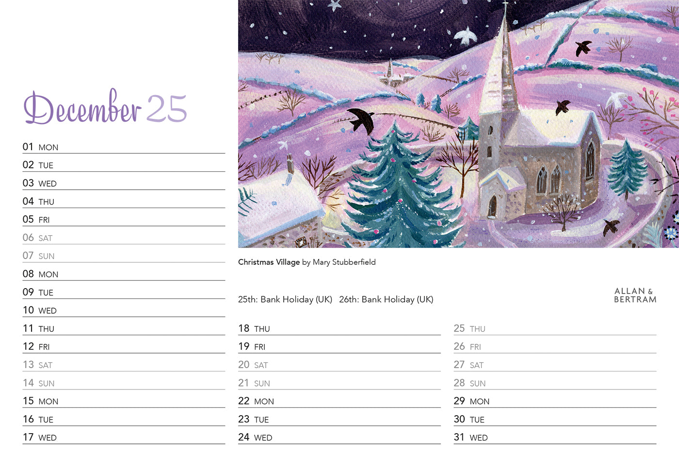 Art Midi Desk Calendar