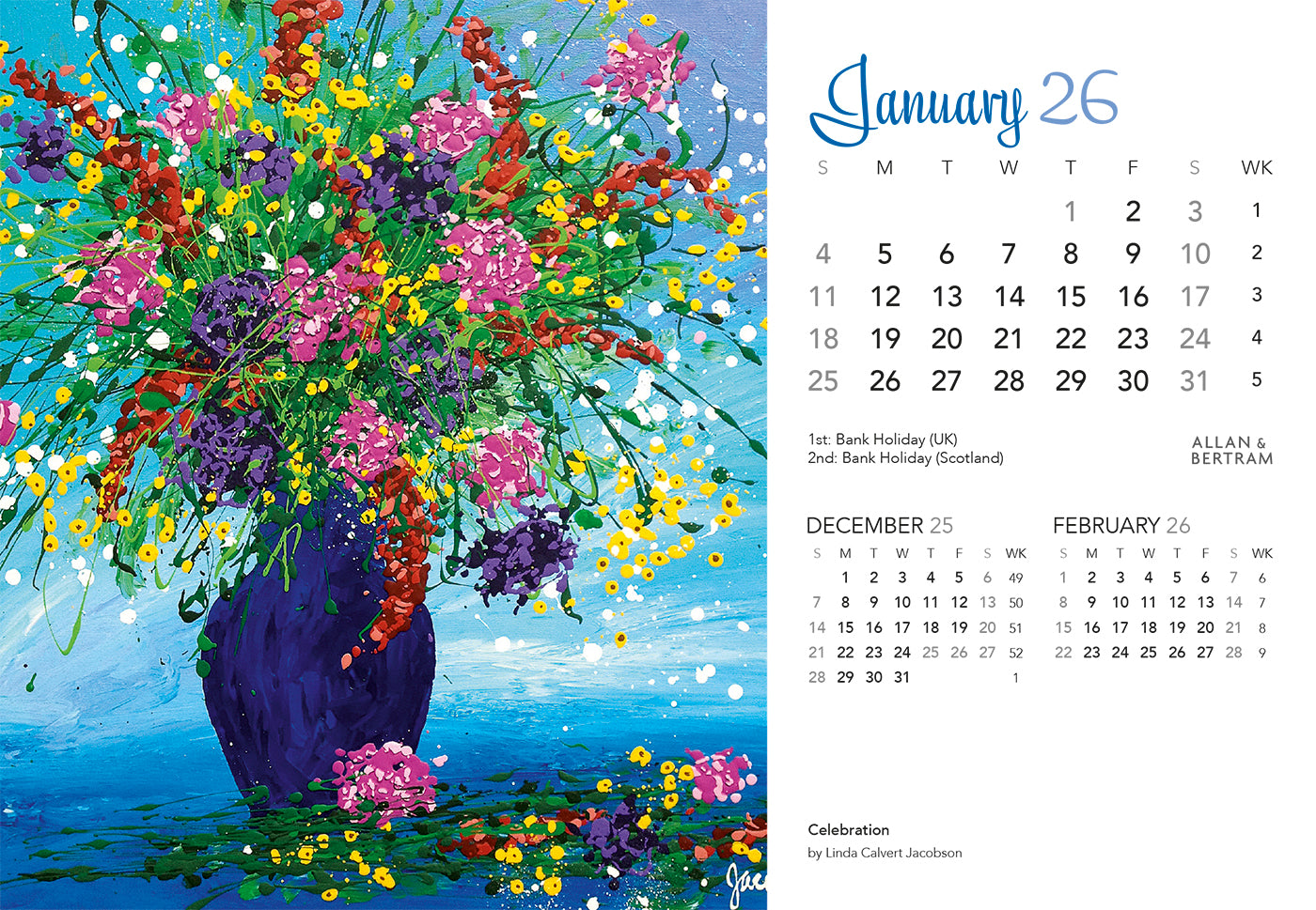 Art Midi Desk Calendar