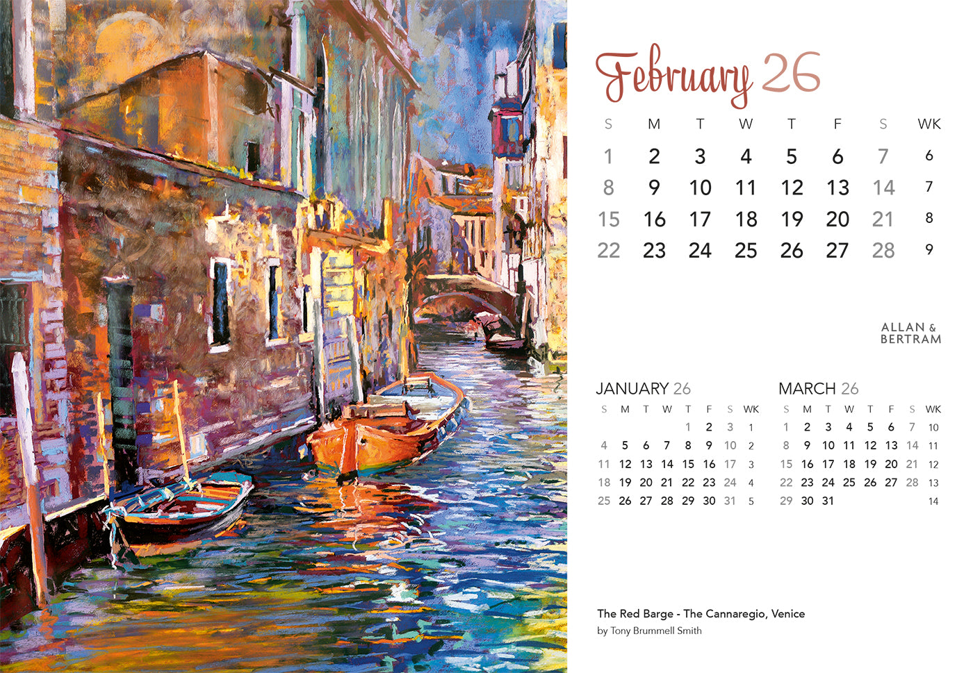 Art Midi Desk Calendar