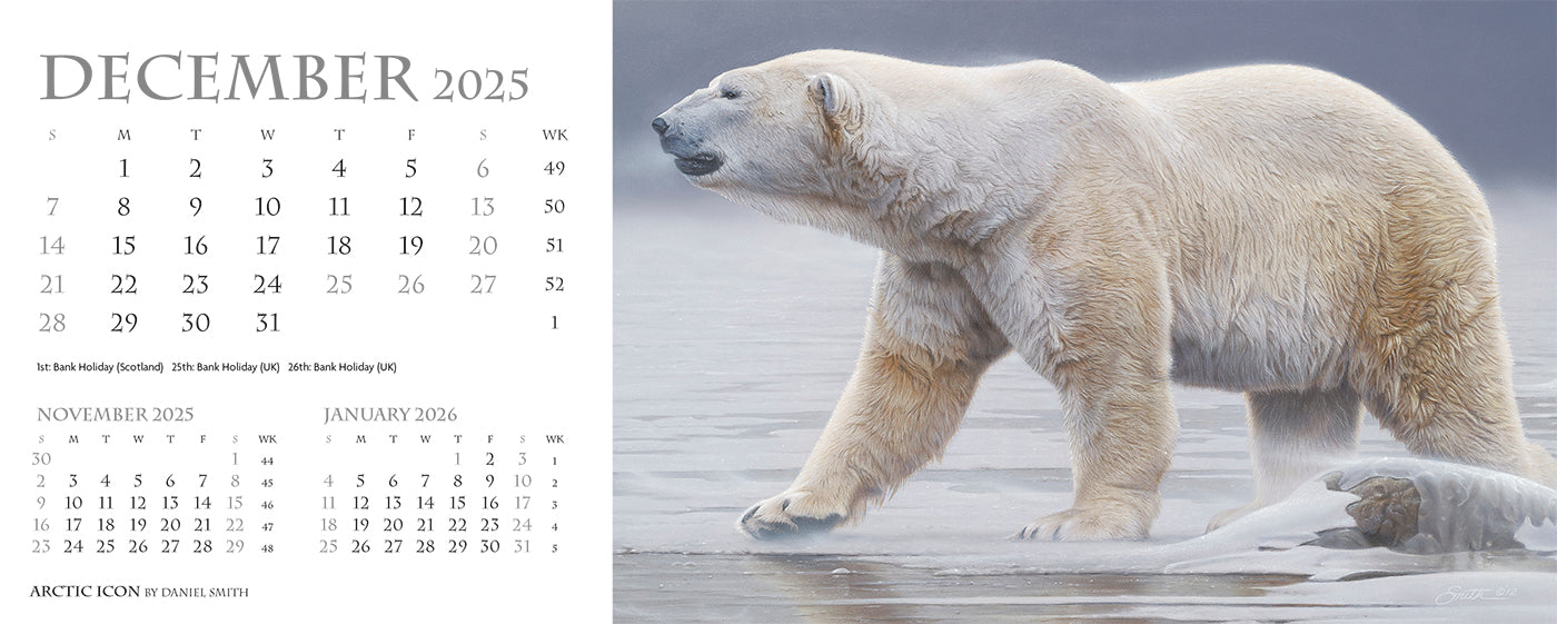 Call of the Wild Desk Calendar