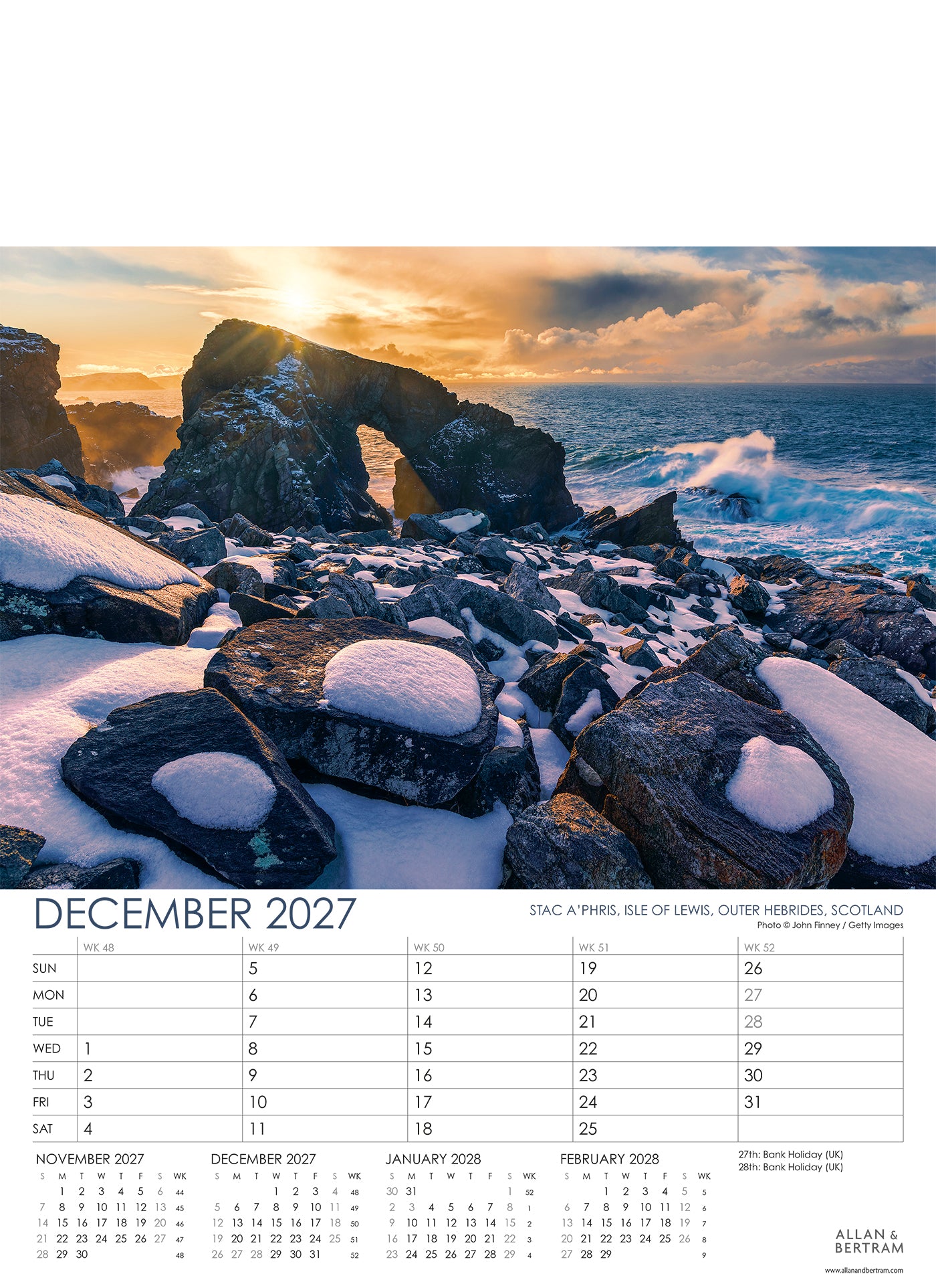Coastal Path Junior Wall Calendar