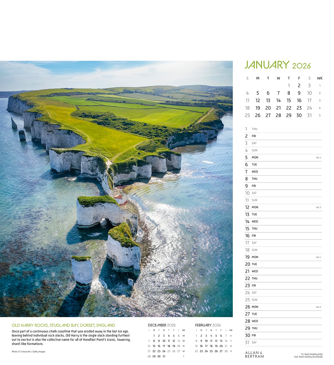 Coastal Path Wall Calendar
