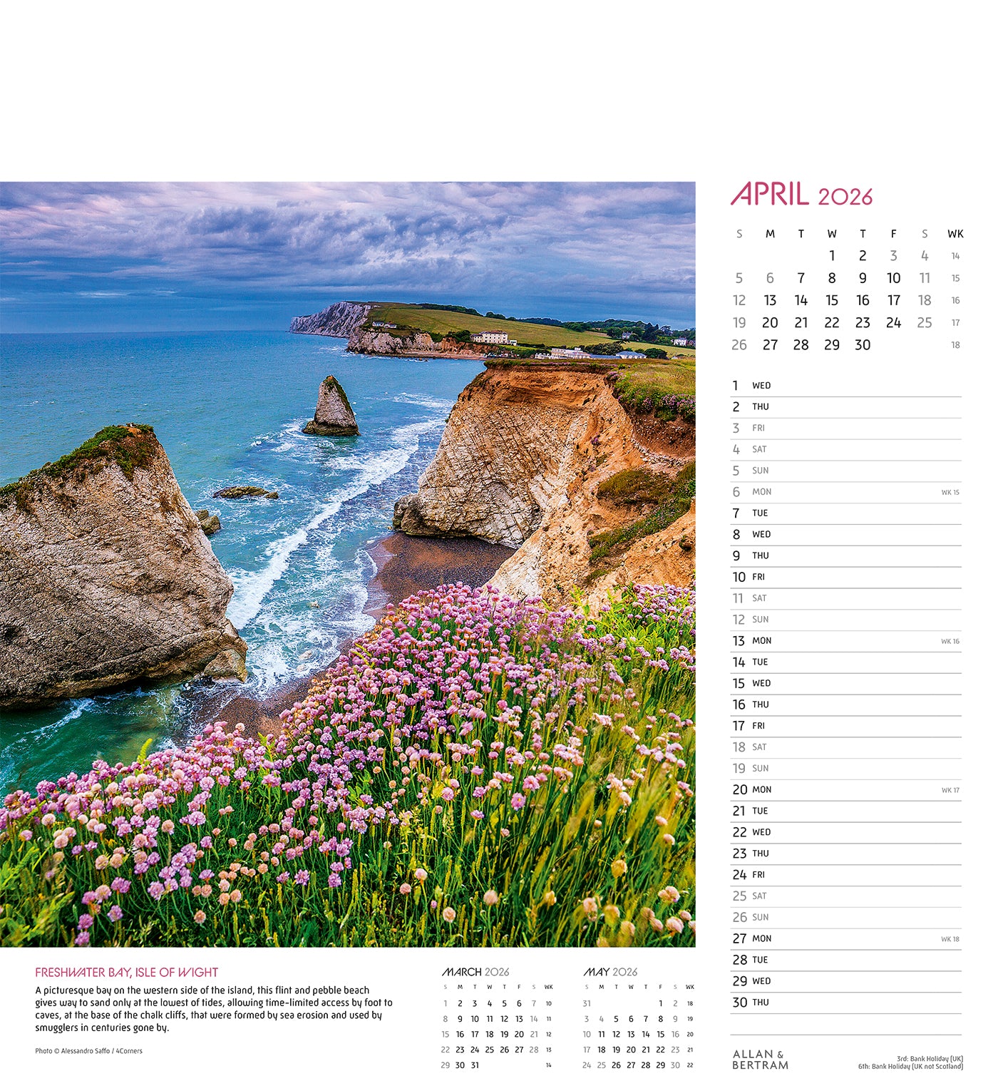 Coastal Path Wall Calendar
