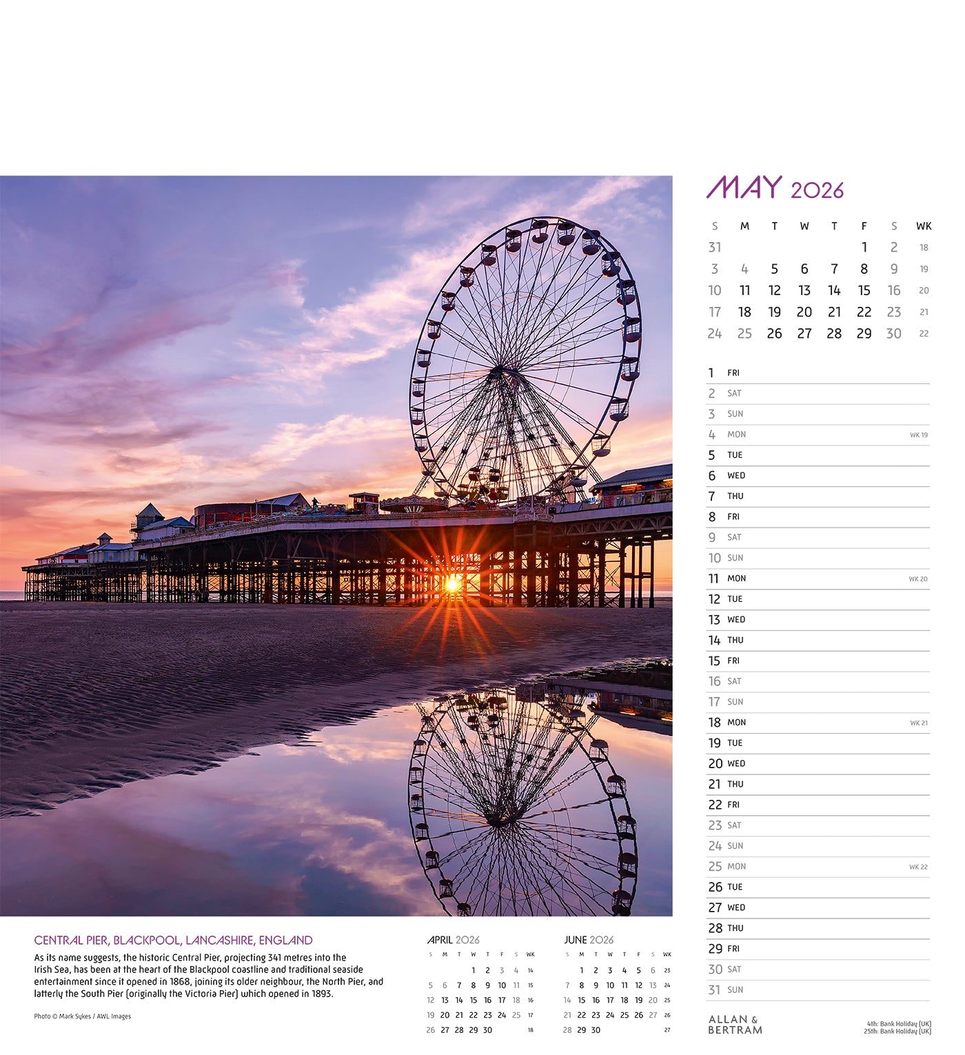 Coastal Path Wall Calendar