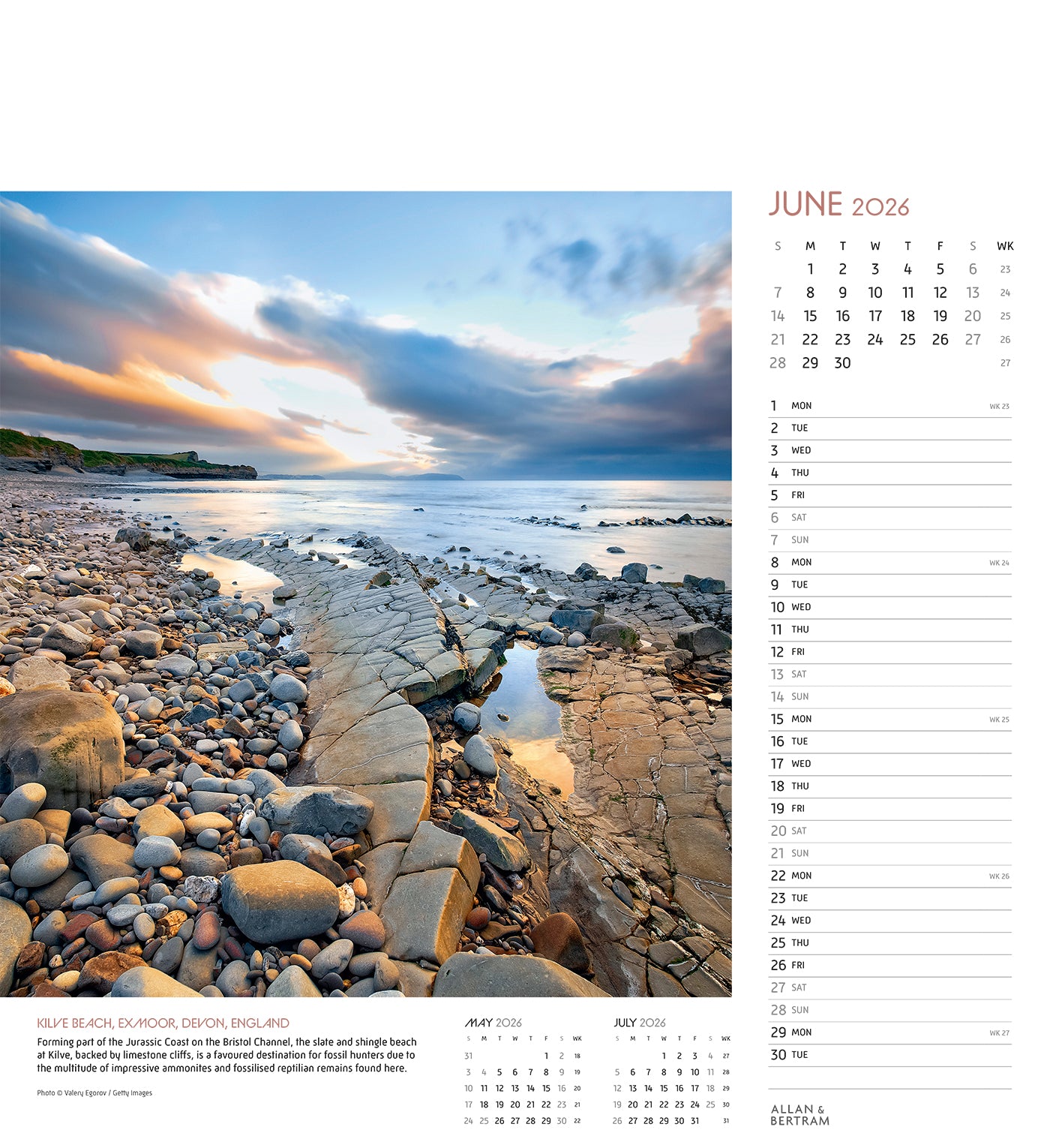 Coastal Path Wall Calendar