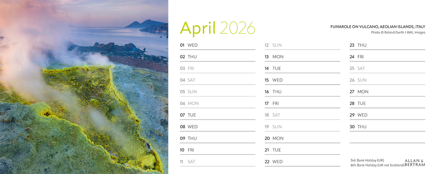 Earth Live Desk Calendar