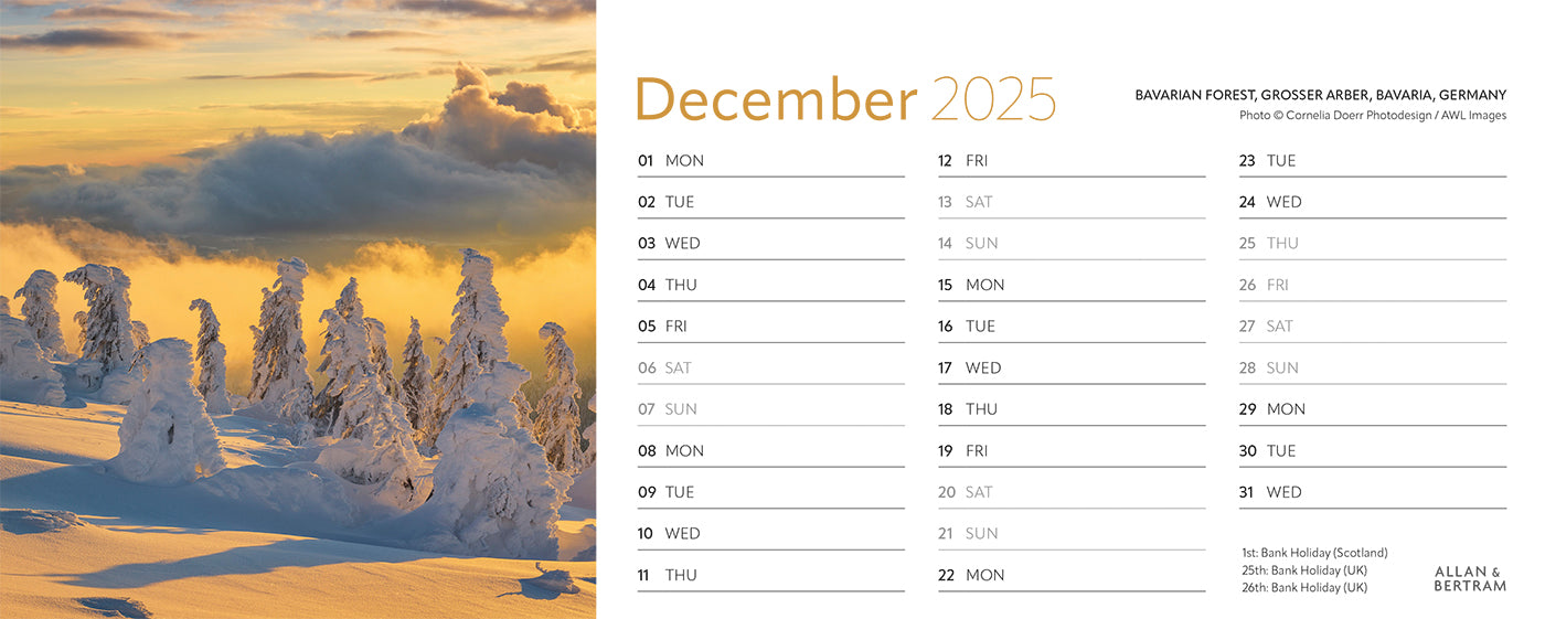 Earth Live Desk Calendar