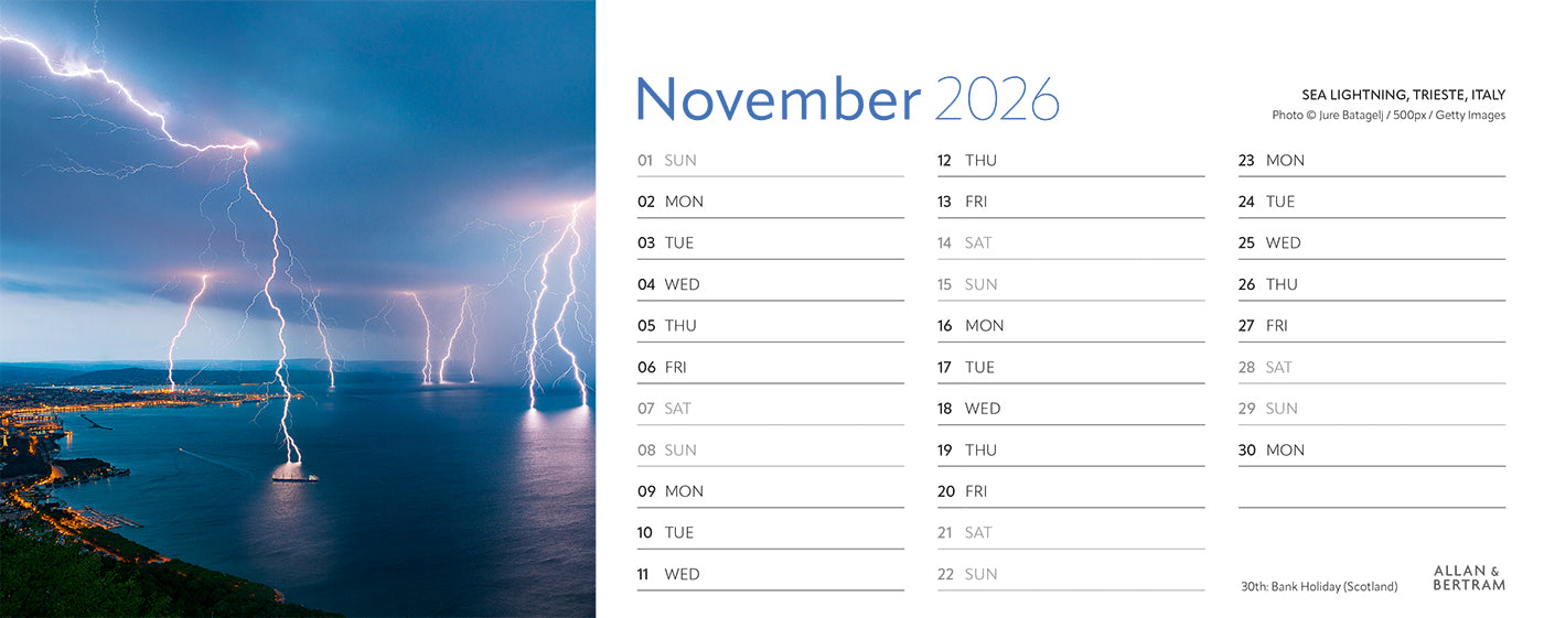 Earth Live Desk Calendar