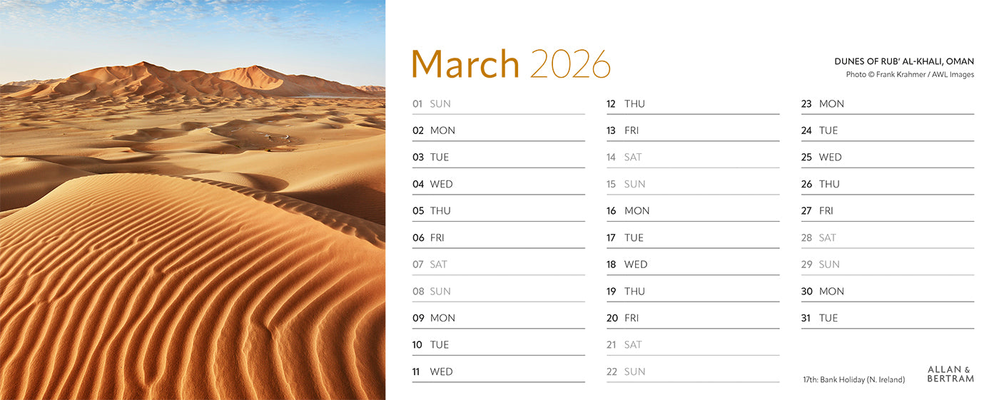 Earth Live Desk Calendar