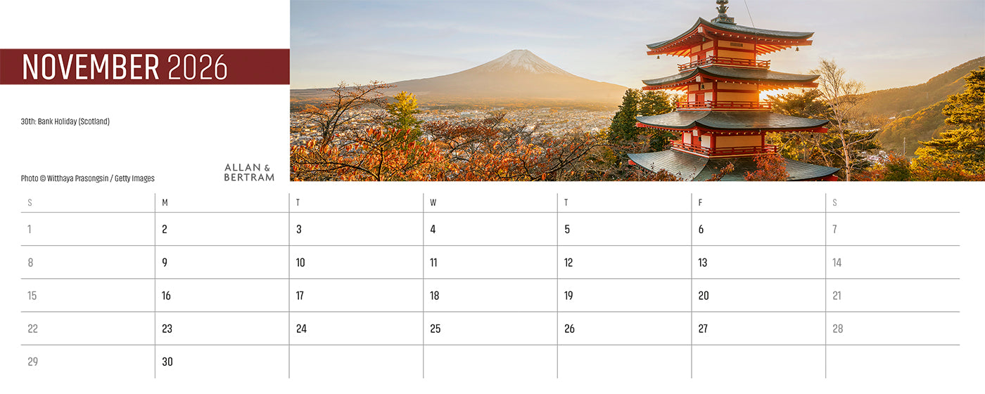 Explorer Desk Calendar