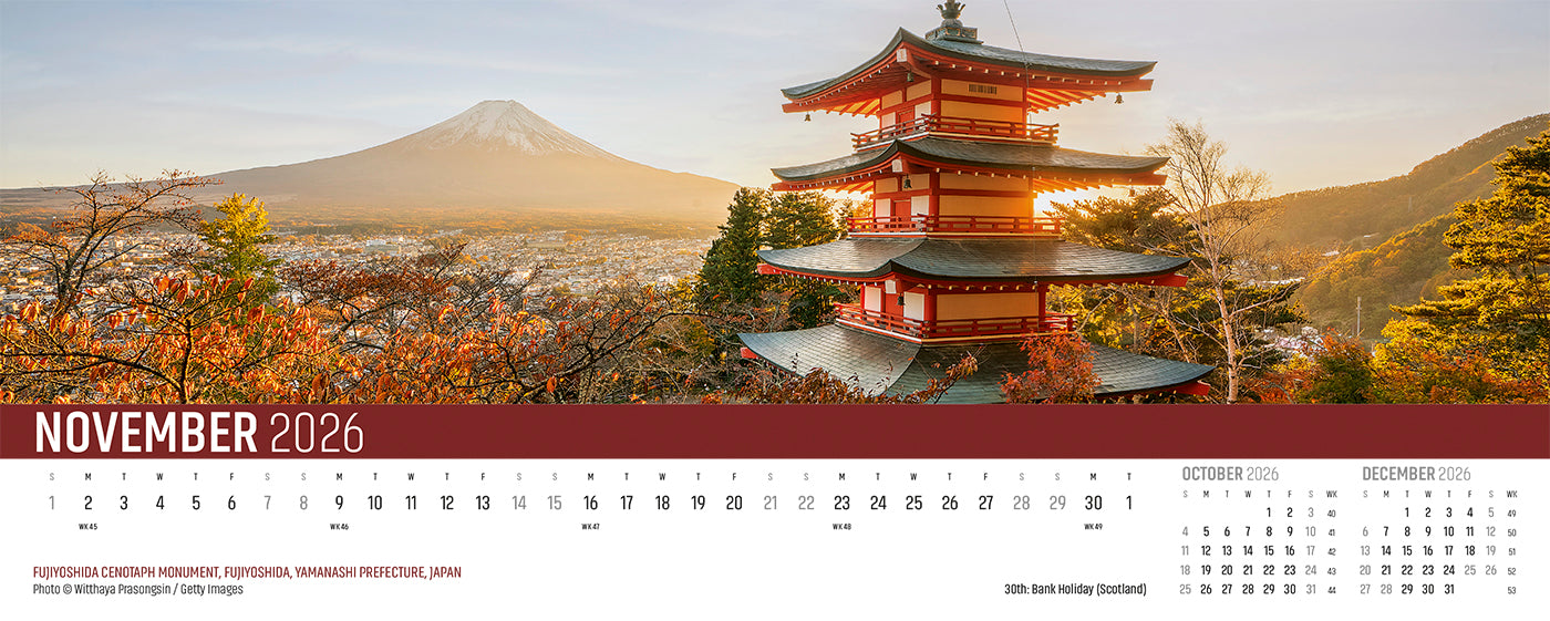 Explorer Desk Calendar