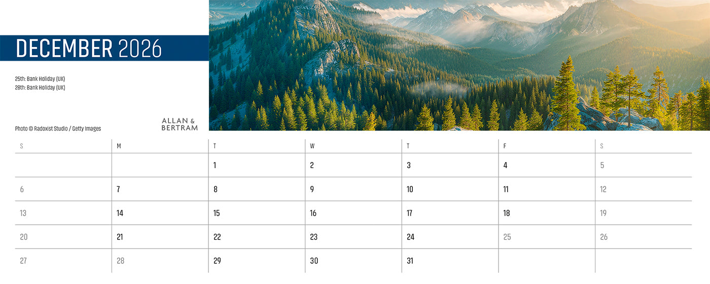 Explorer Desk Calendar