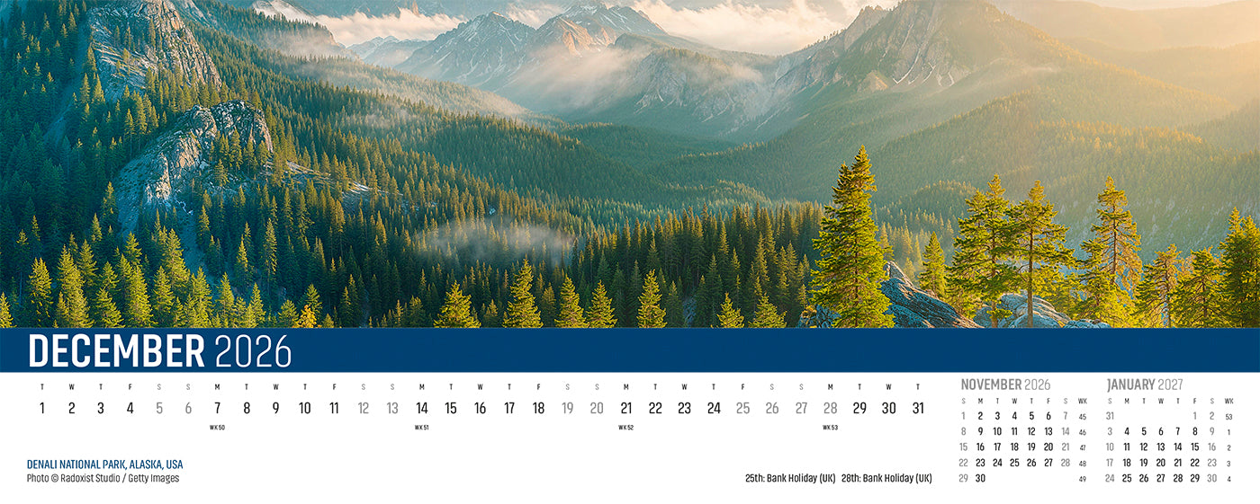 Explorer Desk Calendar