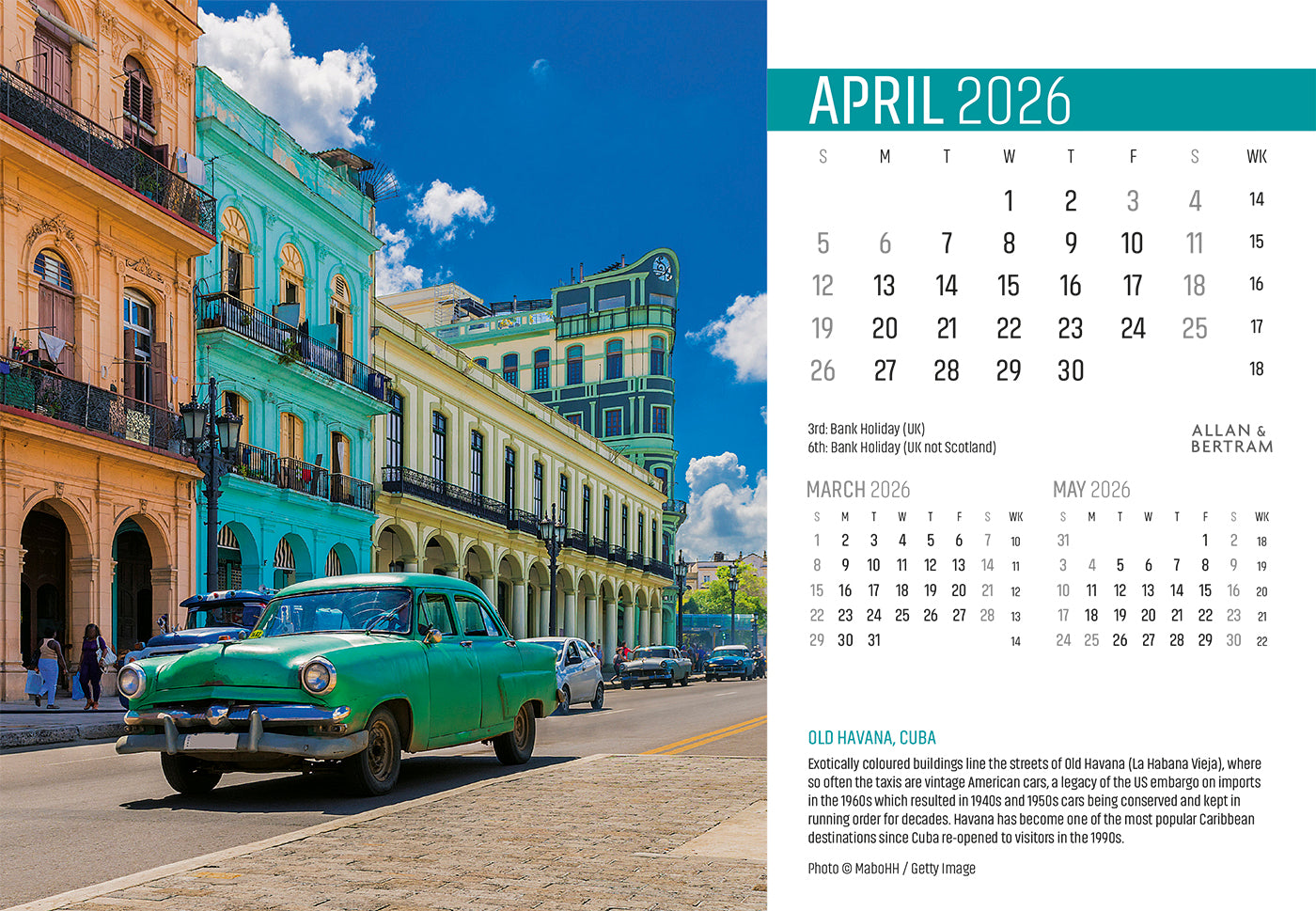 Explorer Midi Desk Calendar