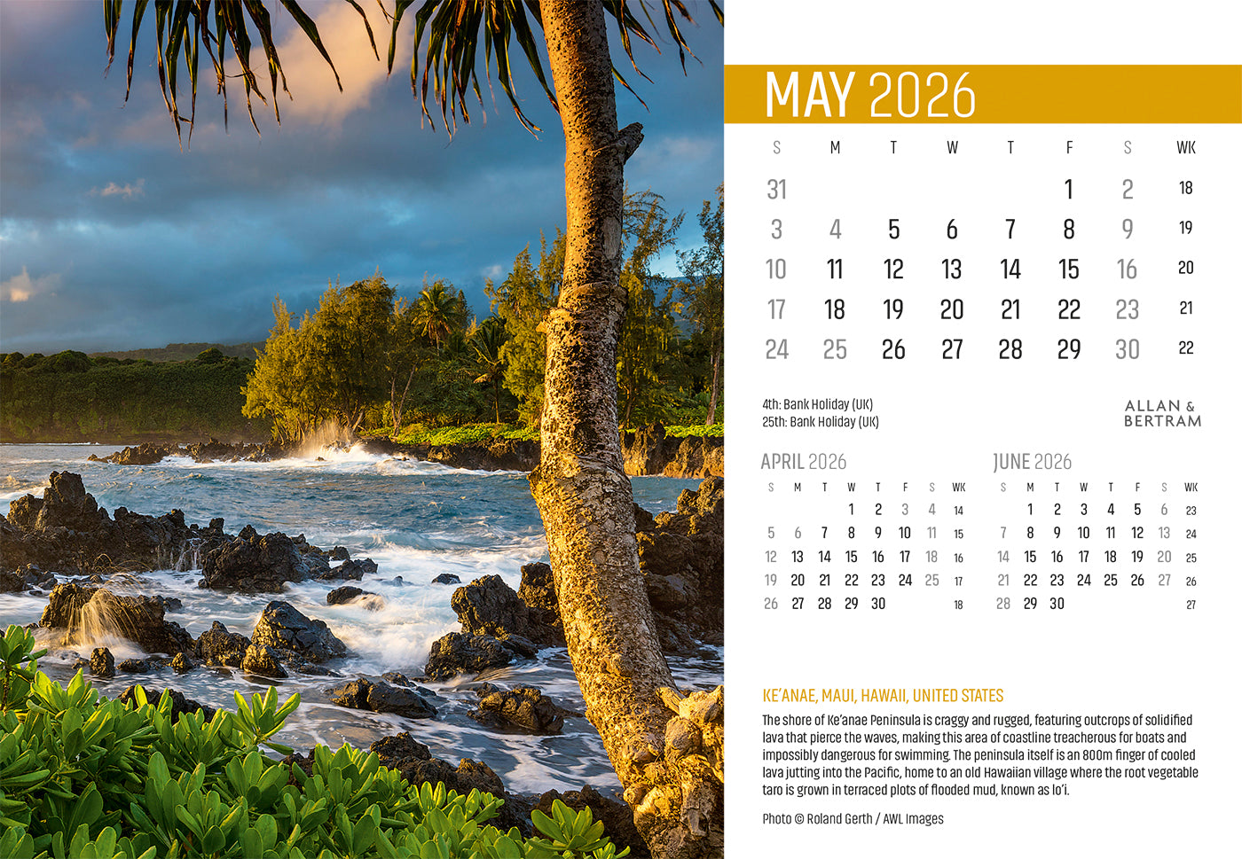 Explorer Midi Desk Calendar