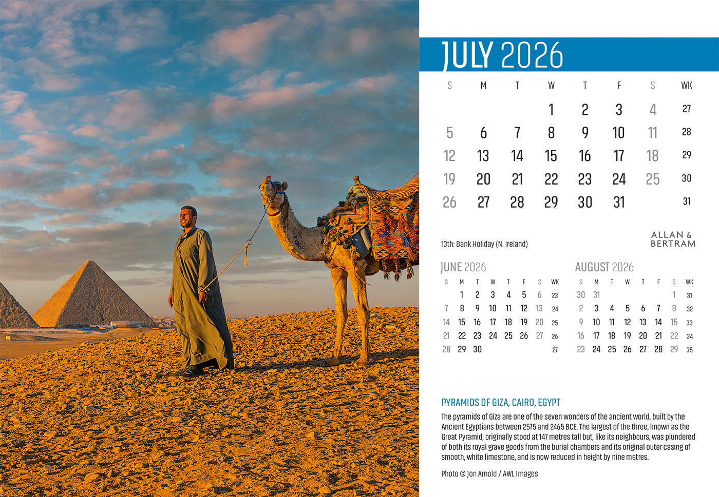Explorer Midi Desk Calendar