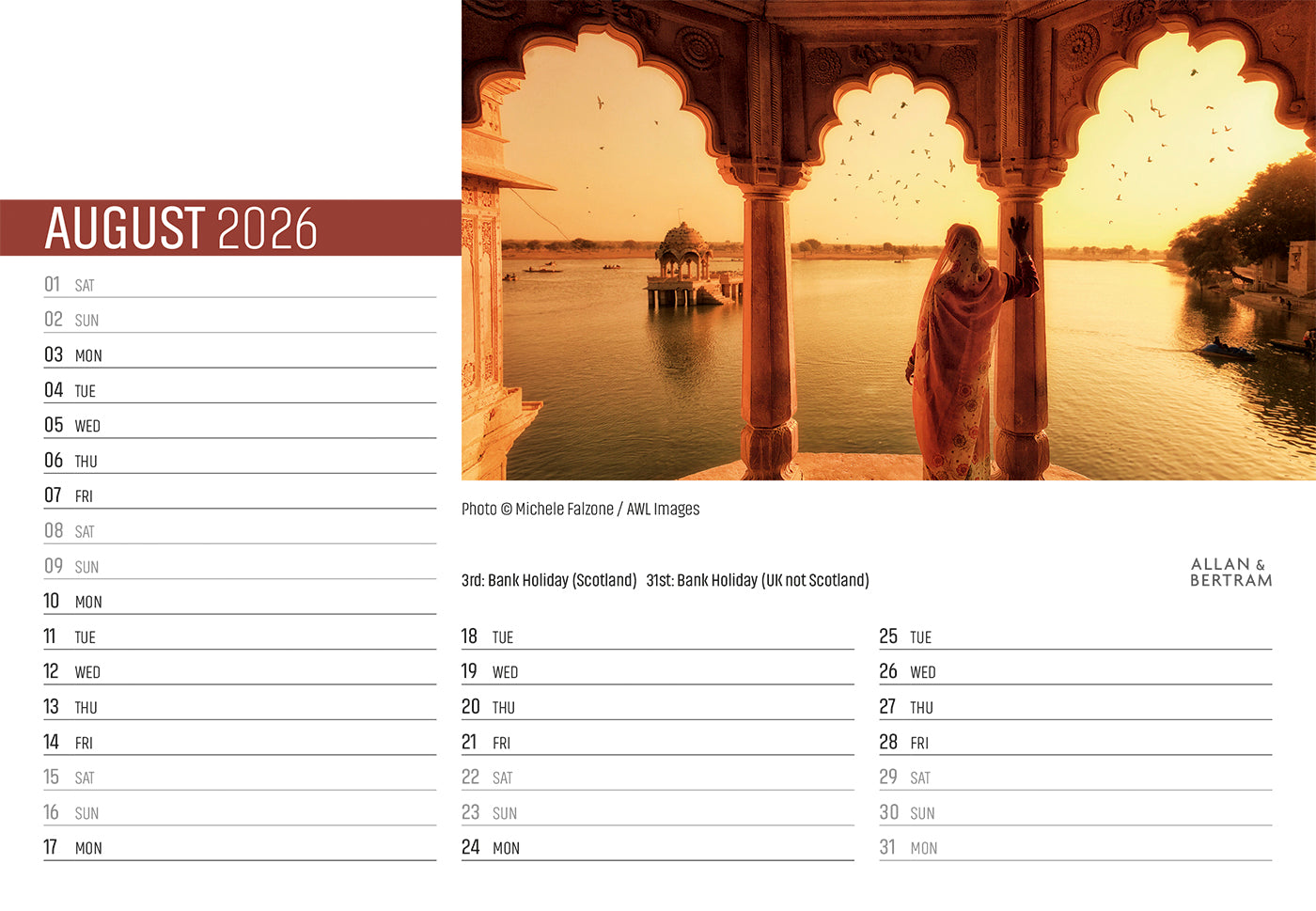 Explorer Midi Desk Calendar