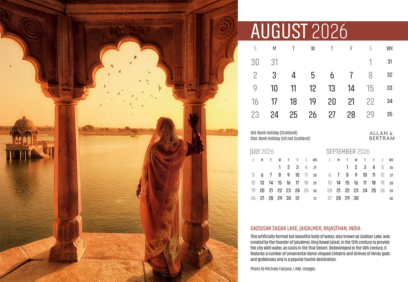 Explorer Midi Desk Calendar