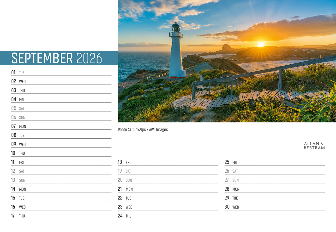 Explorer Midi Desk Calendar
