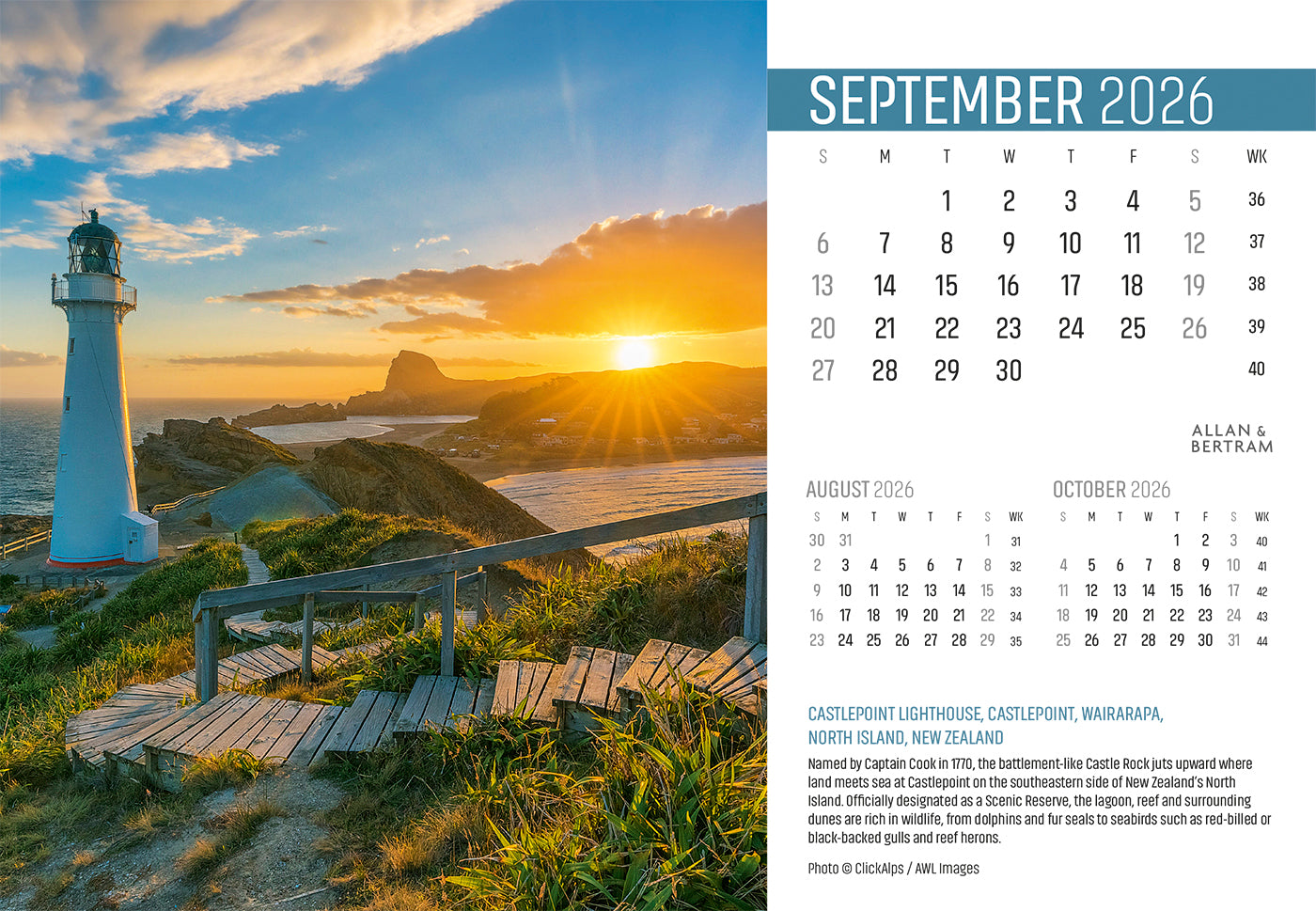 Explorer Midi Desk Calendar