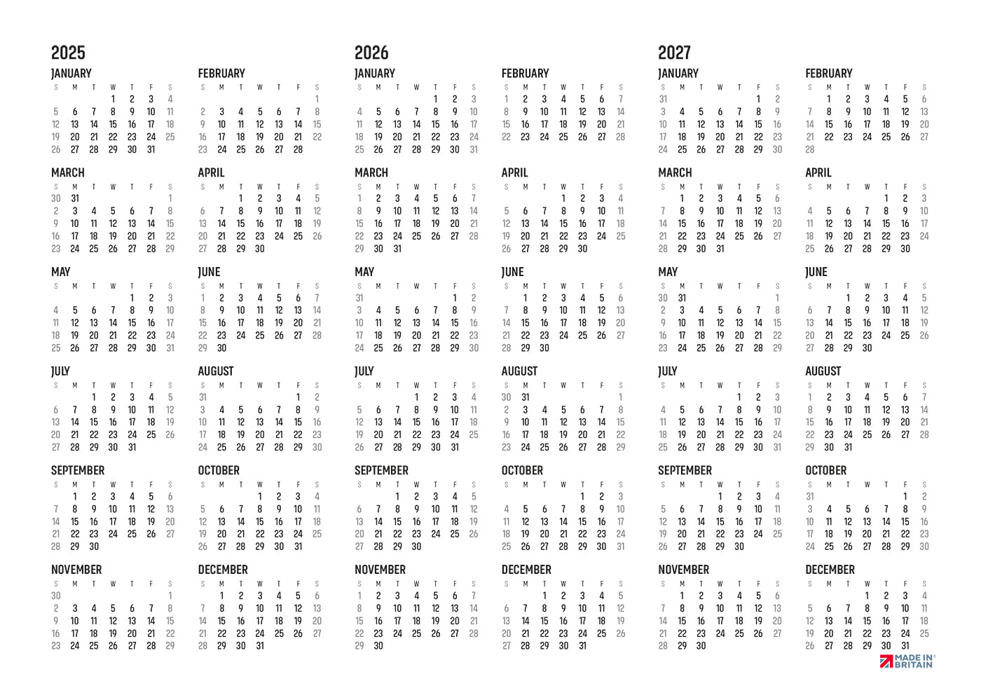 Explorer Midi Desk Calendar