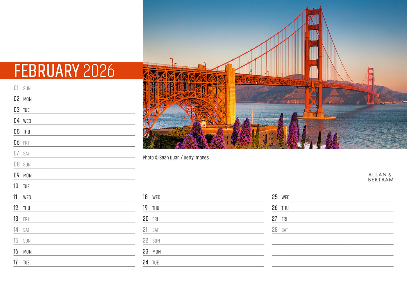 Explorer Midi Desk Calendar