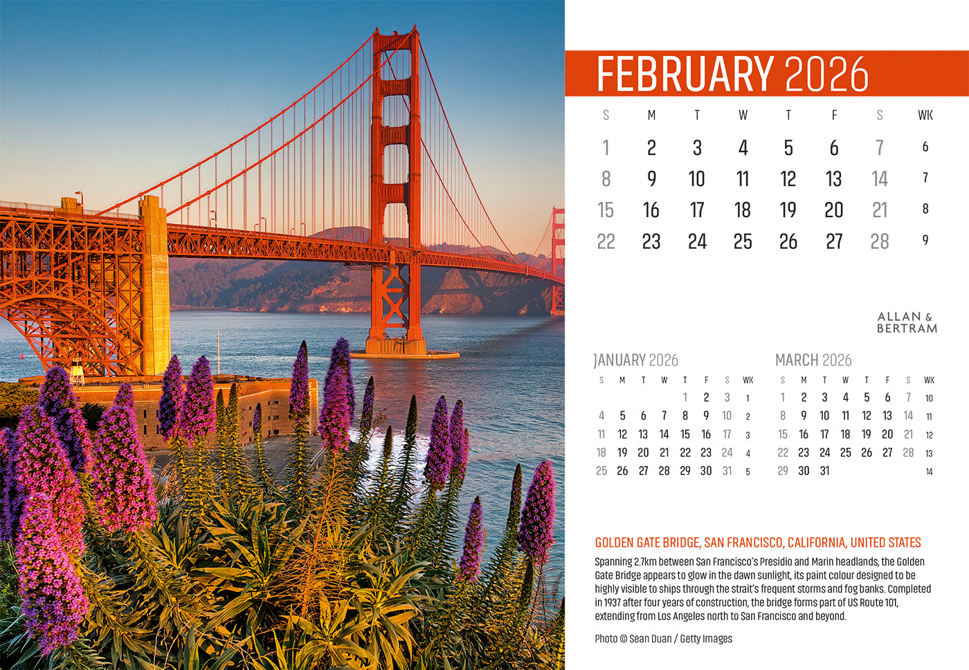 Explorer Midi Desk Calendar