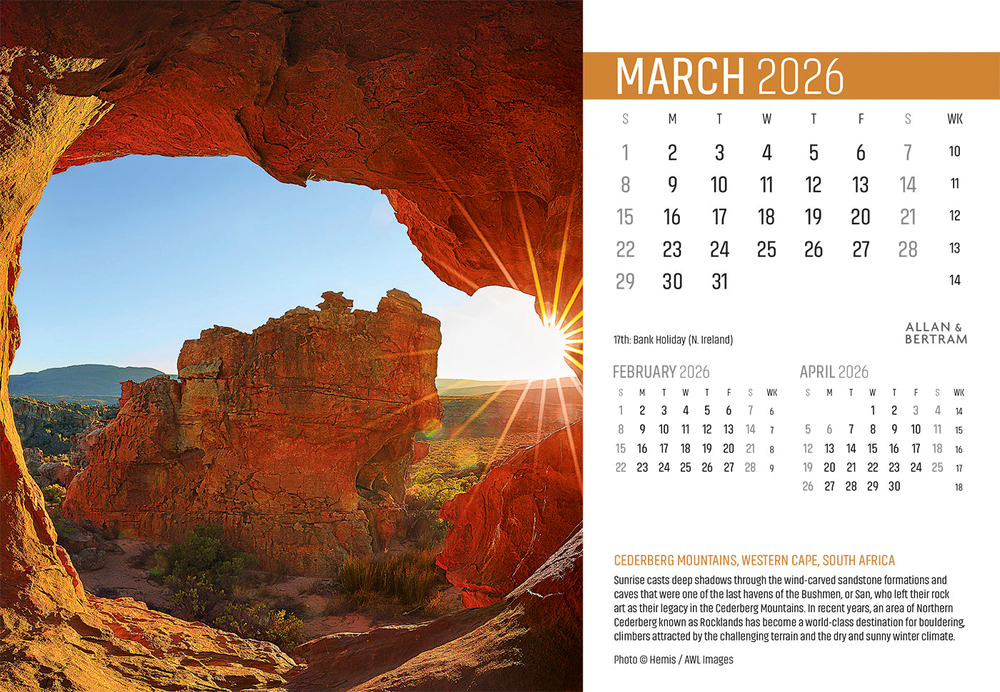 Explorer Midi Desk Calendar