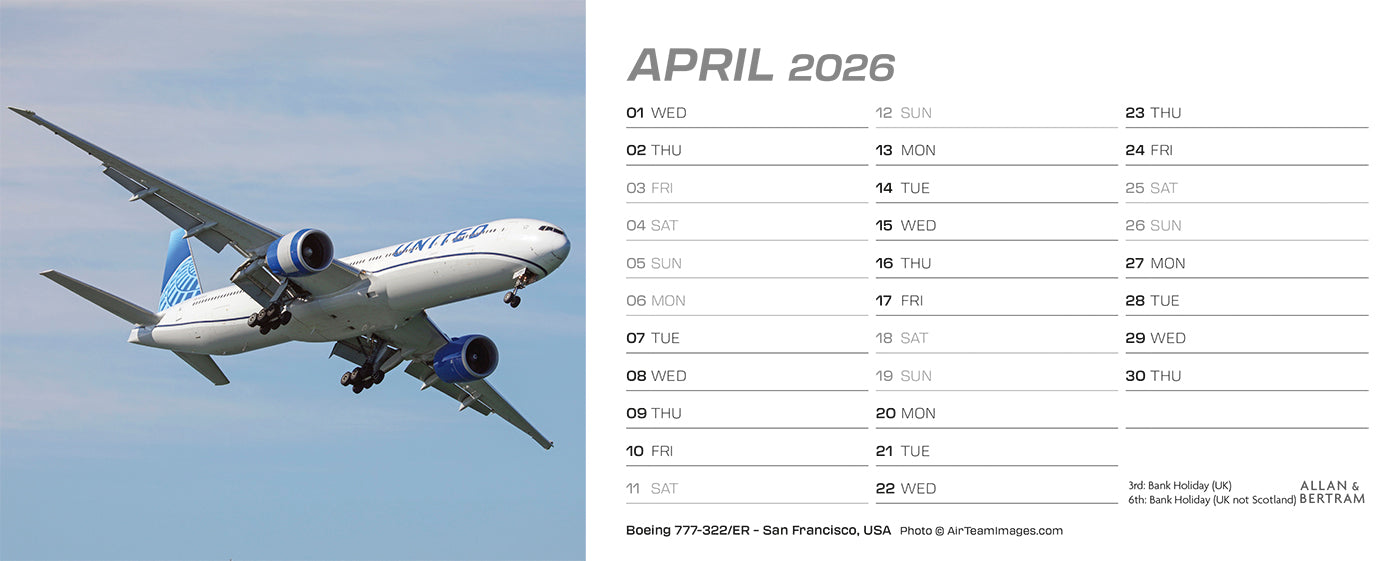Flightpath Desk Calendar