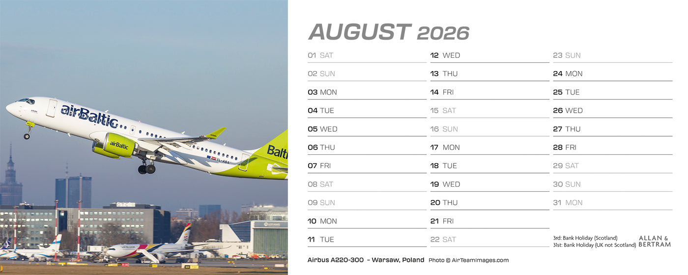 Flightpath Desk Calendar