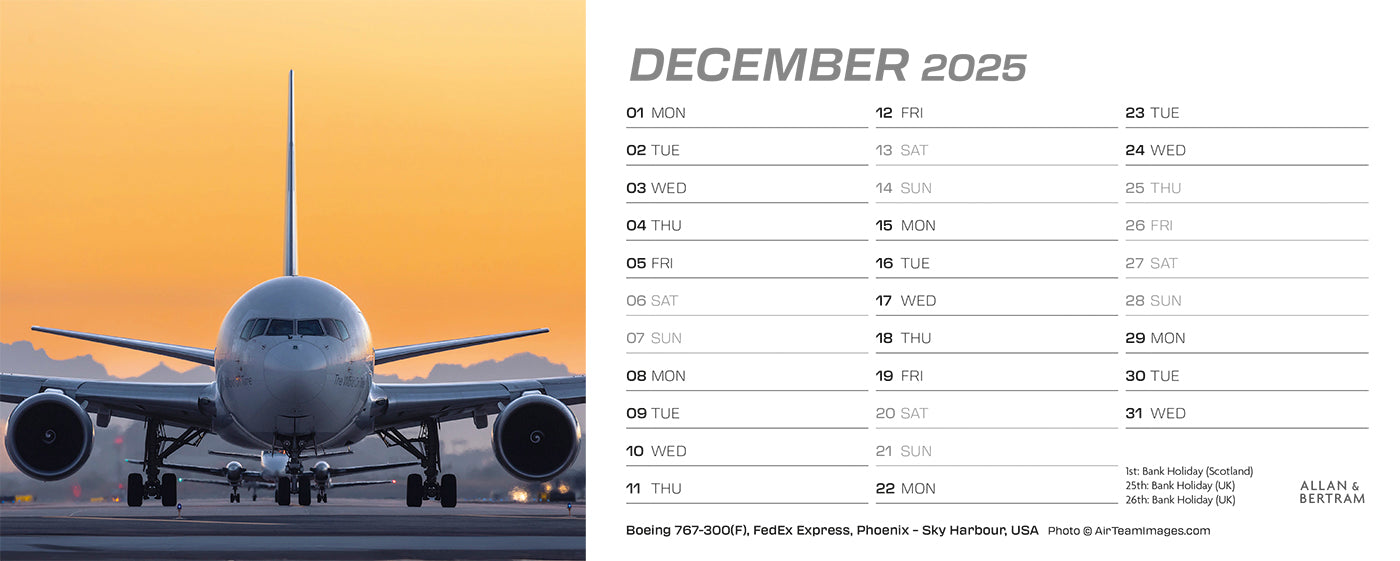 Flightpath Desk Calendar