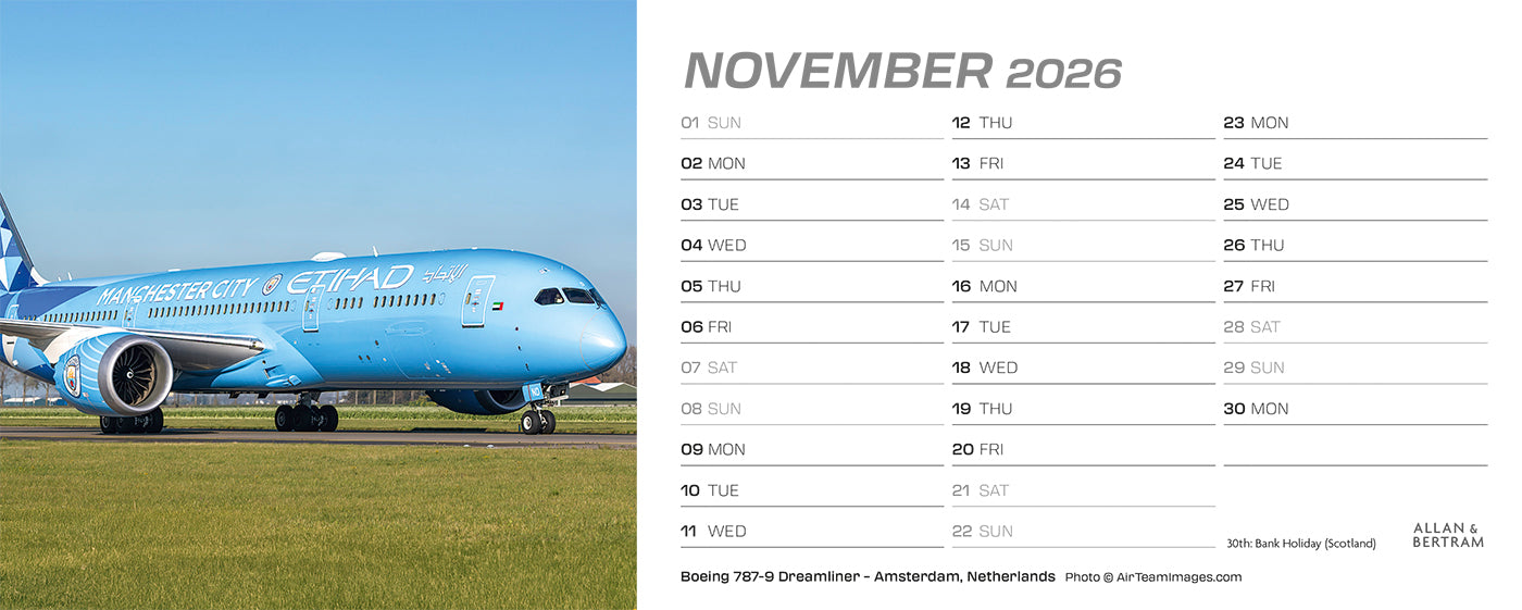 Flightpath Desk Calendar