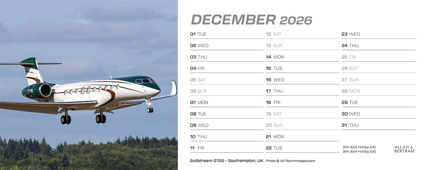 Flightpath Desk Calendar