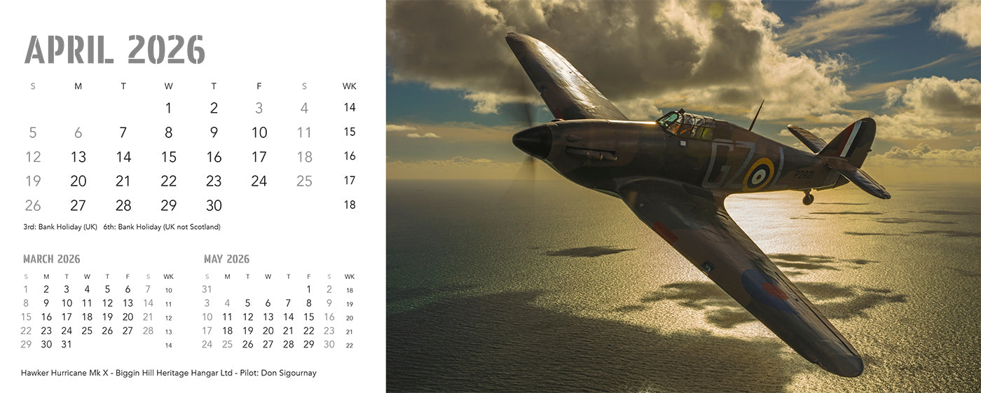 Flying Legends Desk Calendar