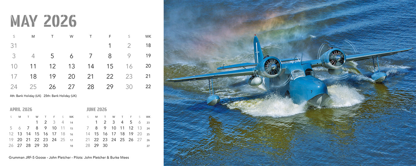 Flying Legends Desk Calendar