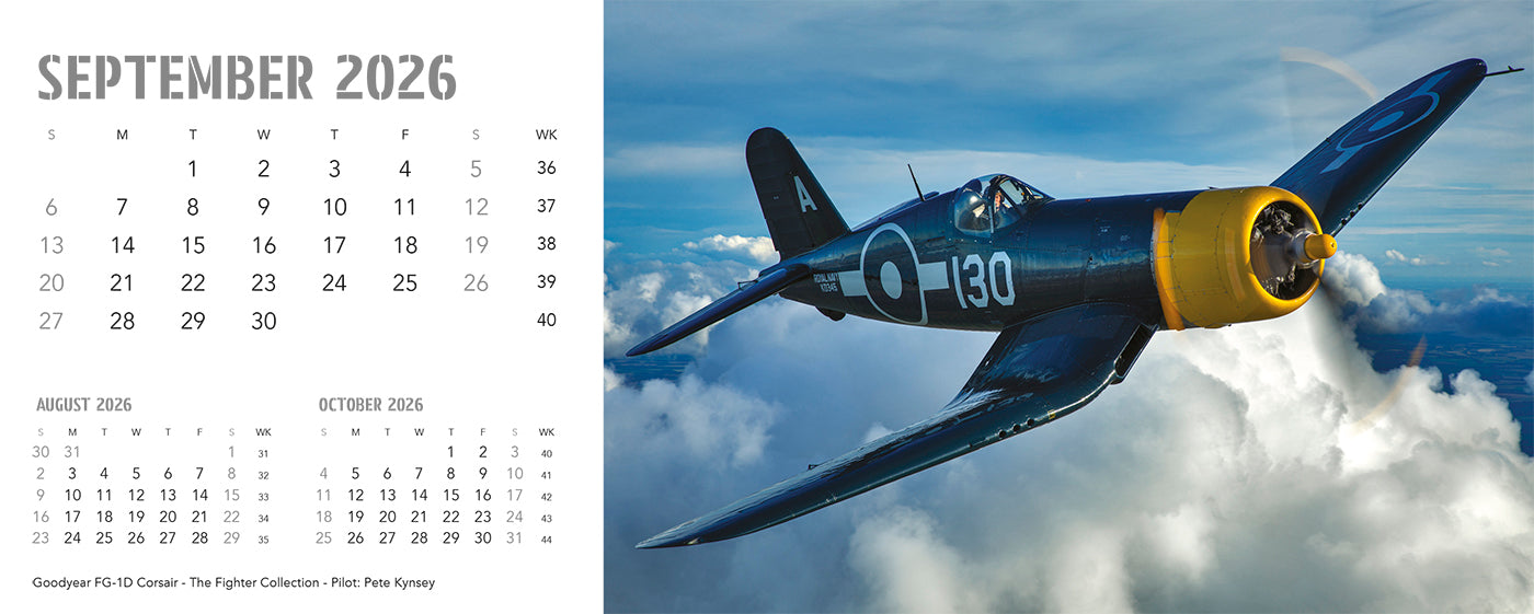 Flying Legends Desk Calendar
