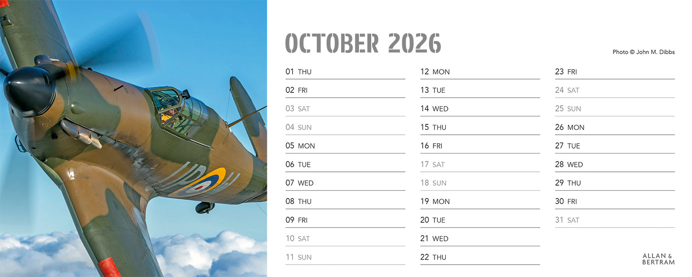 Flying Legends Desk Calendar