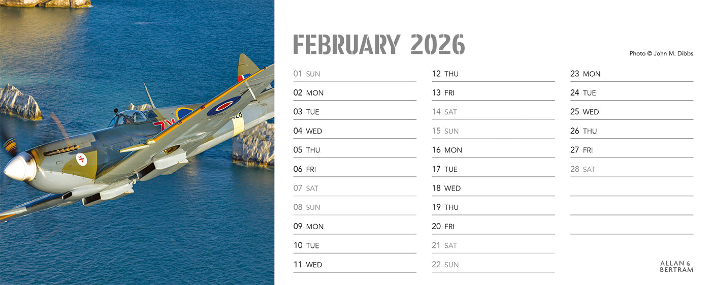 Flying Legends Desk Calendar