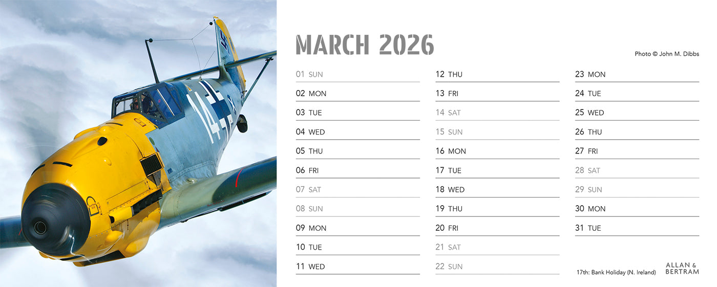 Flying Legends Desk Calendar