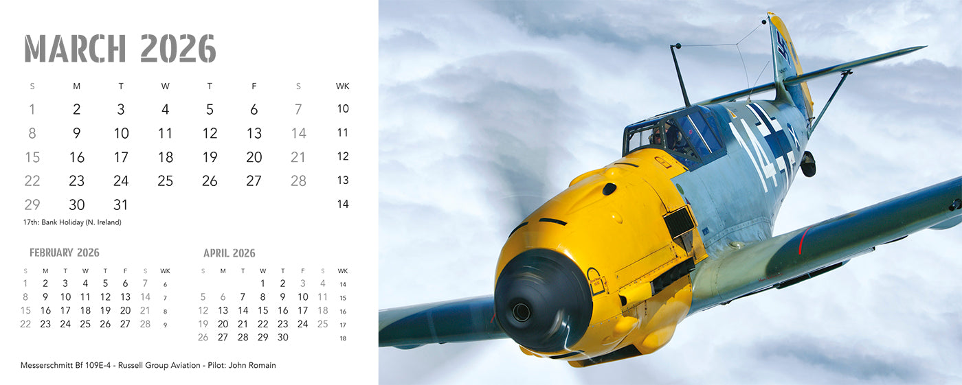Flying Legends Desk Calendar