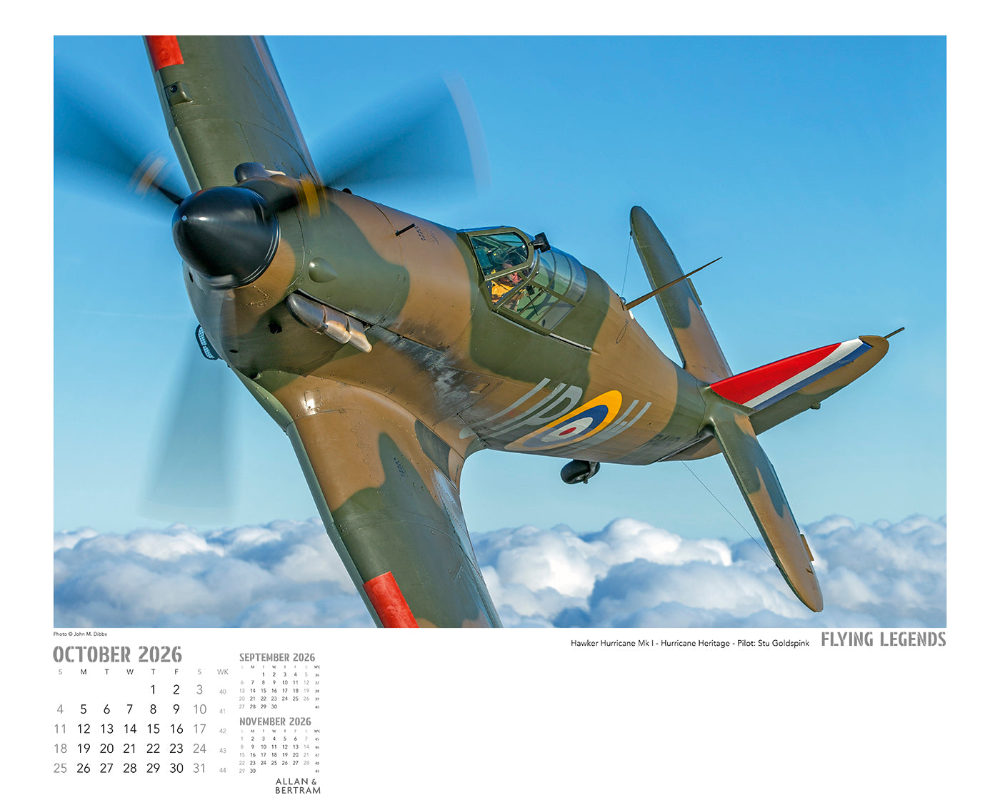 Flying Legends Wall Calendar