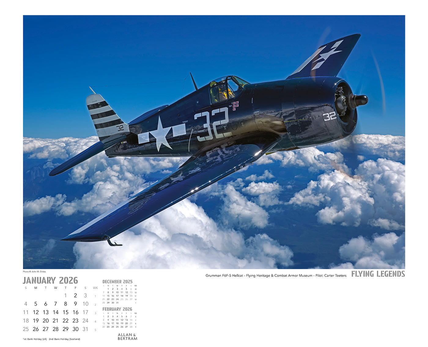 Flying Legends Wall Calendar