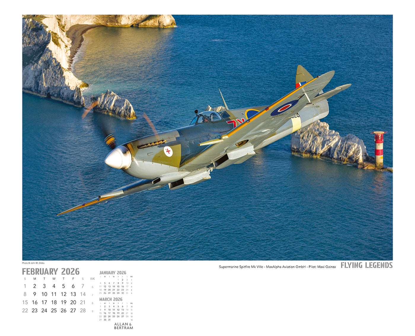 Flying Legends Wall Calendar