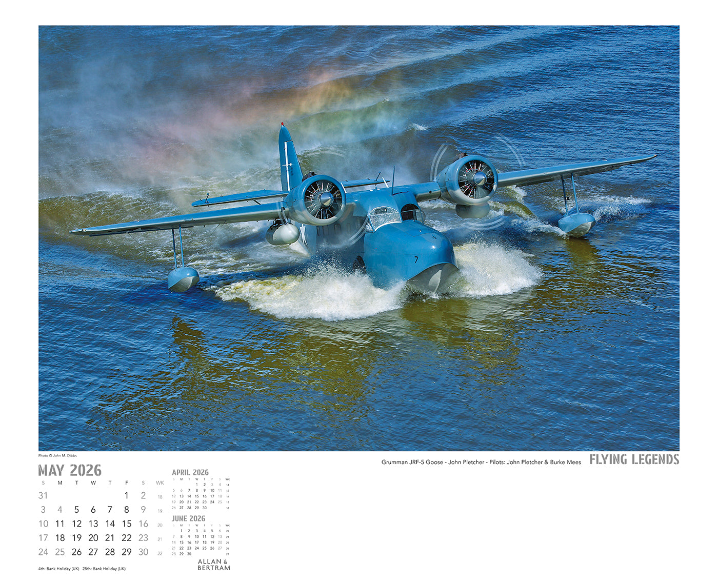 Flying Legends Wall Calendar